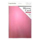 Load image into Gallery viewer, Craft Perfect Mirror Card Multipack of 4 Mirror Card - Satin Effect - Pink Chiffon - A4 - 9468E4