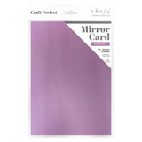 Load image into Gallery viewer, Craft Perfect Mirror Card Multipack of 4 Mirror Card - Satin Effect - Soft Amethyst - A4 - 9480E4