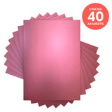 Load image into Gallery viewer, Craft Perfect Mirror Card Multipack of 8 Mirror Card - Satin Effect -  Pink Chiffon - A4 -9468E8