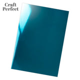 Load image into Gallery viewer, Craft Perfect Mirror Card Pack of 4 Mirror Card - High Gloss - Turkish Turquoise - A4- 8701E4