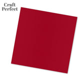 Load image into Gallery viewer, Craft Perfect New Classic Card Pack of 2 - Classic Card - Chilli Red - Weave Textured - 12&quot; x 12&quot; 9196e2