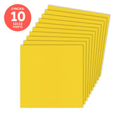 Load image into Gallery viewer, Craft Perfect New Classic Card Pack of 2 - Classic Card - Marigold Yellow - Weave Textured - 12&quot; x 12&quot; - 9149e2