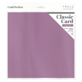 Load image into Gallery viewer, Craft Perfect New Classic Card Pack of 2 - Classic Card -Mauve Purple- Weave Textured - 12&quot; x 12&quot; 9173e2