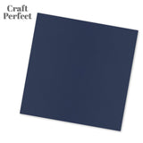 Load image into Gallery viewer, Craft Perfect New Classic Card Pack of 2 - Classic Card - Navy Blue - Weave Textured - 12&quot; x 12&quot; - 9170e2