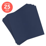 Load image into Gallery viewer, Craft Perfect New Classic Card Pack of 5 - Classic Card - Navy Blue - Weave Textured - 12&quot; x 12&quot; - 9170e5