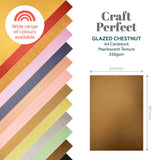 Load image into Gallery viewer, Craft Perfect Pearlescent Card Craft Perfect - Glazed Chesnut Pearlescent Card Craft Perfect - Pearlescent Card - Glazed Chestnut A4 (5/PK) - 9507E