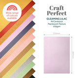 Load image into Gallery viewer, Craft Perfect Pearlescent Card Craft Perfect - Gleaming Lilac Pearlescent Card Craft Perfect - Pearlescent Card - Gleaming Lilac A4 (5/PK) - 9504E