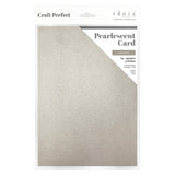 Load image into Gallery viewer, Craft Perfect Pearlescent Card Craft Perfect - Luna Silver Pearlescent Card Multipack of 4 Pearlescent Card - Luna Silver A4 - 9499E4