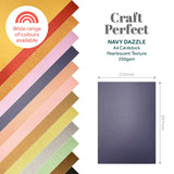 Load image into Gallery viewer, Craft Perfect Pearlescent Card Craft Perfect - Navy Dazzle Pearlescent Card Craft Perfect - Pearlescent Card - Navy Dazzle A4 (5/PK) - 9505E