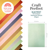 Load image into Gallery viewer, Craft Perfect Pearlescent Card Craft Perfect - Pearlescent Card - Blue Frost - A4 (5/PK) - 9511e