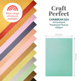 Load image into Gallery viewer, Craft Perfect Pearlescent Card Craft Perfect - Pearlescent Card - Caribbean Sea - A4 (5/PK) - 9517E