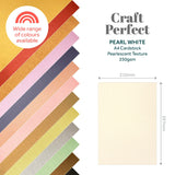 Load image into Gallery viewer, Craft Perfect Pearlescent Card Craft Perfect - Pearlescent Card - Pearl White A4 (5/PK) - 9497E