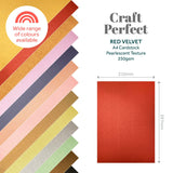 Load image into Gallery viewer, Craft Perfect Pearlescent Card Craft Perfect - Red Velvet Pearlescent Card Craft Perfect - Pearlescent Card - Red Velvet A4 (5/PK) - 9506E