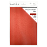 Load image into Gallery viewer, Craft Perfect Pearlescent Card Multipack of 4 Pearlescent Card -Red Velvet -A4 - 9506E4