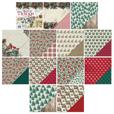 Craft Perfect Printed Papers Tonic Studios -Timeless Tidings 8x8 Art Pad - 5524e