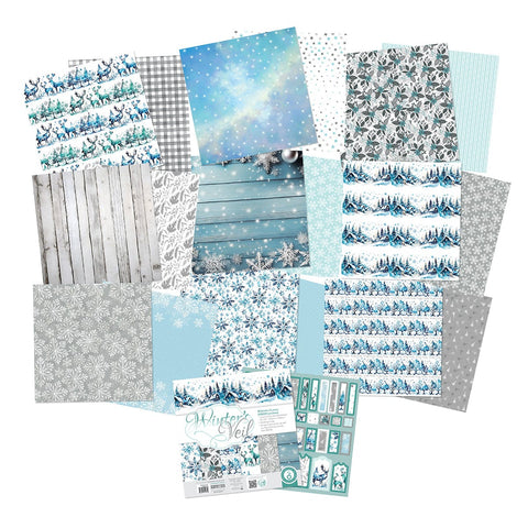 Craft Perfect Printed Papers Winter's Veil 12x12 Art Pad -5565e