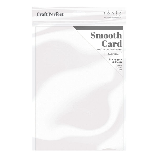 Craft Perfect Smooth Card Craft Perfect - Smooth Card - Bright White - A4 (10/PK) - 9895e