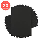 Load image into Gallery viewer, Craft Perfect Smooth Card Multipack of 4 Smooth Card - Black - A4 - 9569E4