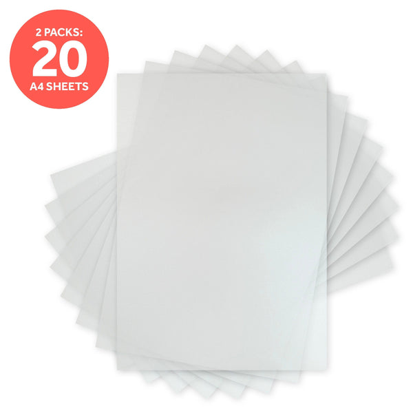 Craft Perfect Vellum Paper Multipack of 2 - Vellum Paper - Pearled Silver - A4 - 9998E2