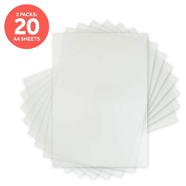 Craft Perfect Vellum Paper Multipack of 2 - Vellum Paper - Vintage White - A4 -9996E2