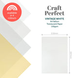 Load image into Gallery viewer, Craft Perfect Vellum Paper Multipack of 2 - Vellum Paper - Vintage White - A4 -9996E2