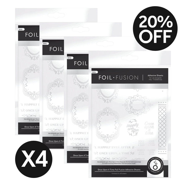 Foil Fusion Adhesives 4 Packs - Once Upon A Time Adhesive Sheets - FOIL01