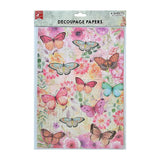 Load image into Gallery viewer, Little Birdie Decoupage Paper A4 4/Pkg Butterfly Flight