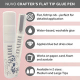 Load image into Gallery viewer, Nuvo Adhesives Nuvo - Adhesives - Flat Tip Glue Pen Medium - 203n