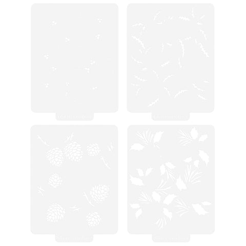 Nuvo bundle Timeless Tidings 4 Stencil Set - 5529e