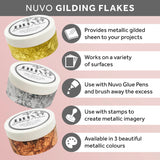 Load image into Gallery viewer, Nuvo Gilding Flakes Multipack of 2 - Gilding Flakes - Silver Bullion (200ml) - 851n2