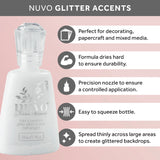 Load image into Gallery viewer, Nuvo Glitter Accents Multipack of 3 Glitter Accents - Fresh Snowfall - 948n3