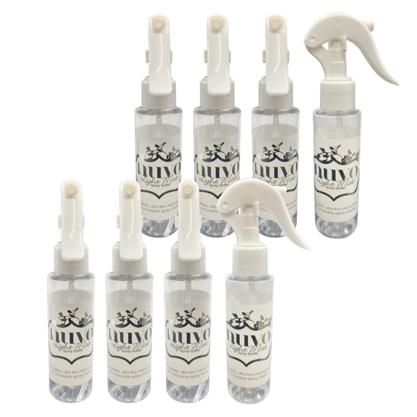 Nuvo Tools Multipack of 4 - Light Mist Reusable Spray Bottle - 849n4