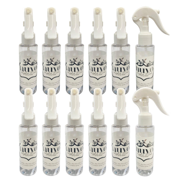 Nuvo Tools Multipack of 6 Light Mist Reusable Spray Bottle - 849n6