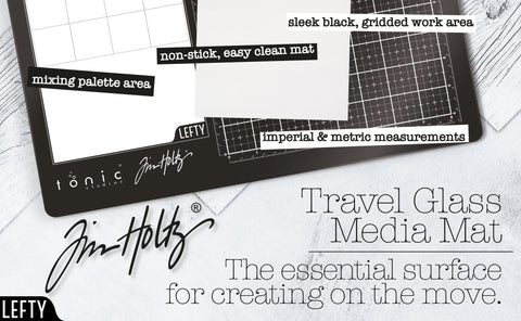 Tim Holtz Tools Tim Holtz - Glass Media Mat Left-Handed - 1913e