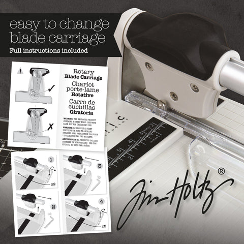 Tim Holtz Tools Tim Holtz - Rotary Trimmer Spare Blade Carriage - 3959e