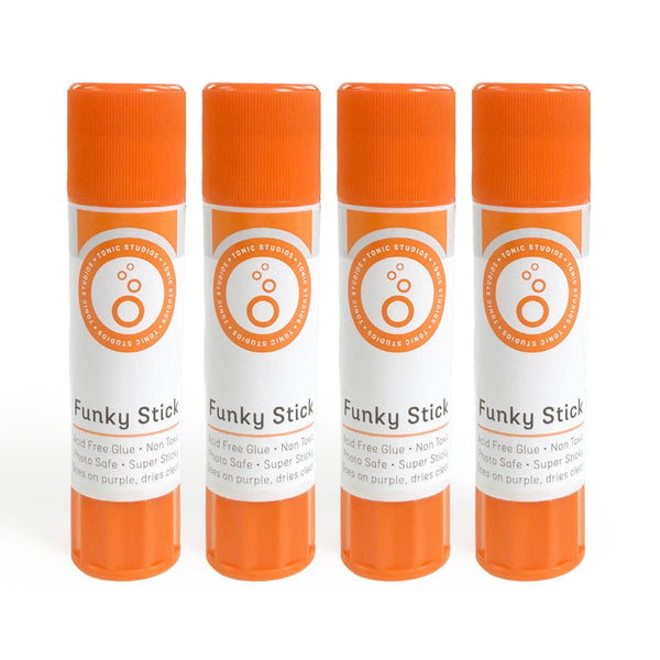 Tonic Studios Adhesives Multipack of 4 - Funky Stick 21g | Glue Stick - 425e4