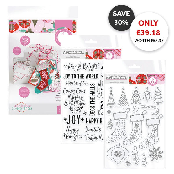 Tonic Studios Bundle A Candy Cane Christmas - Die & Stamp Collection - DB136