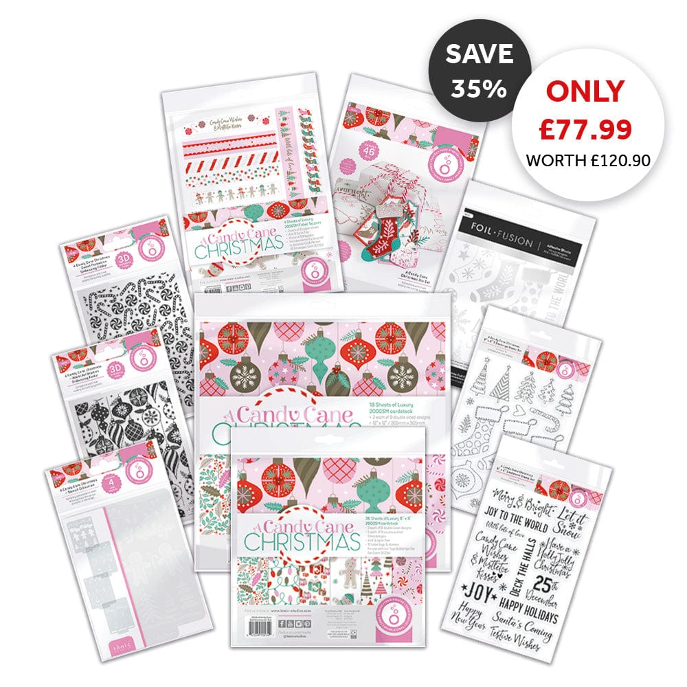 Tonic Studios Bundle A Candy Cane Christmas Full Papercraft Collection