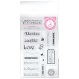 Load image into Gallery viewer, Tonic Studios bundle A Lifetime of Adventure Mini Memory Book Creator Stamp Set -5502e