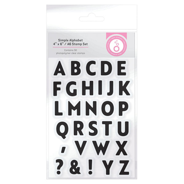 Tonic Studios bundle Simple Alphabet 4"x6"/A6 Stamp Set - 5592e