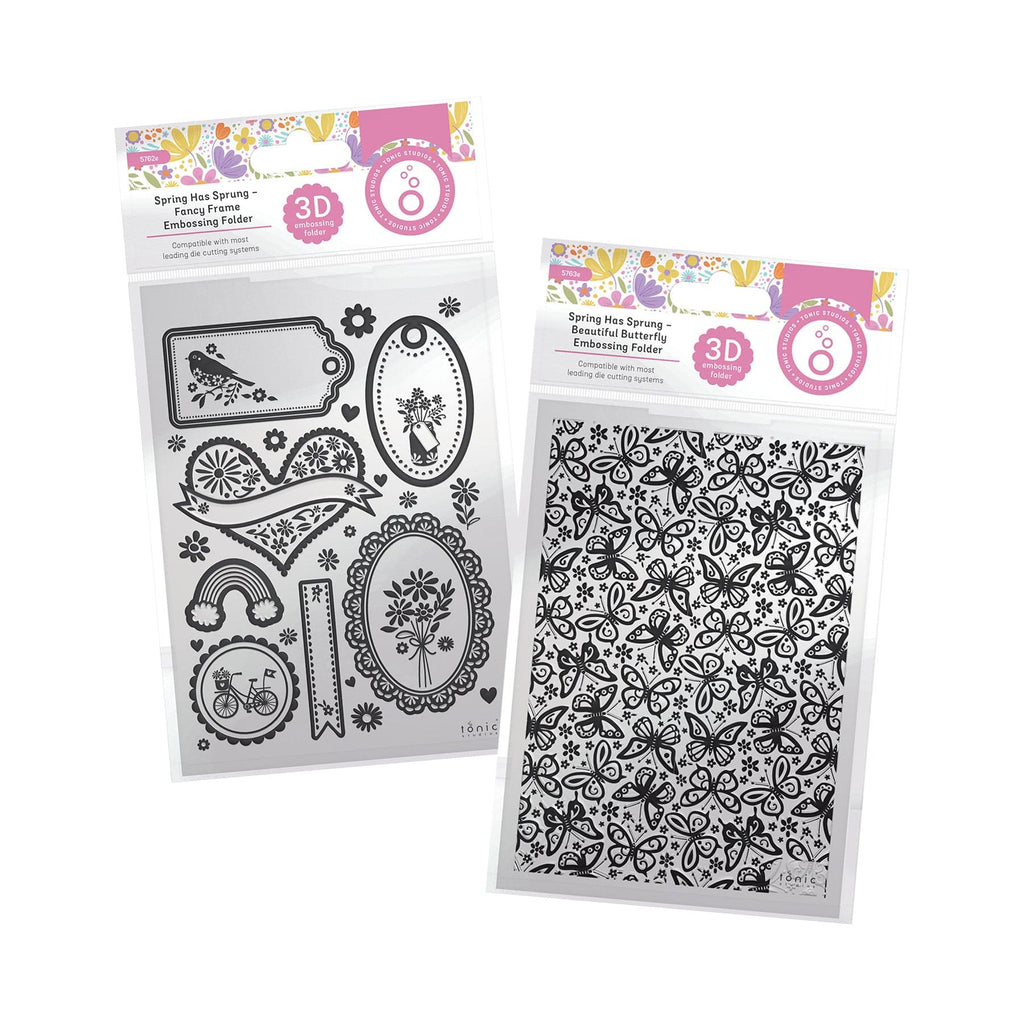 Tonic Studios Bundle Spring Has Sprung 3D Embossing Folder Collection - DB173