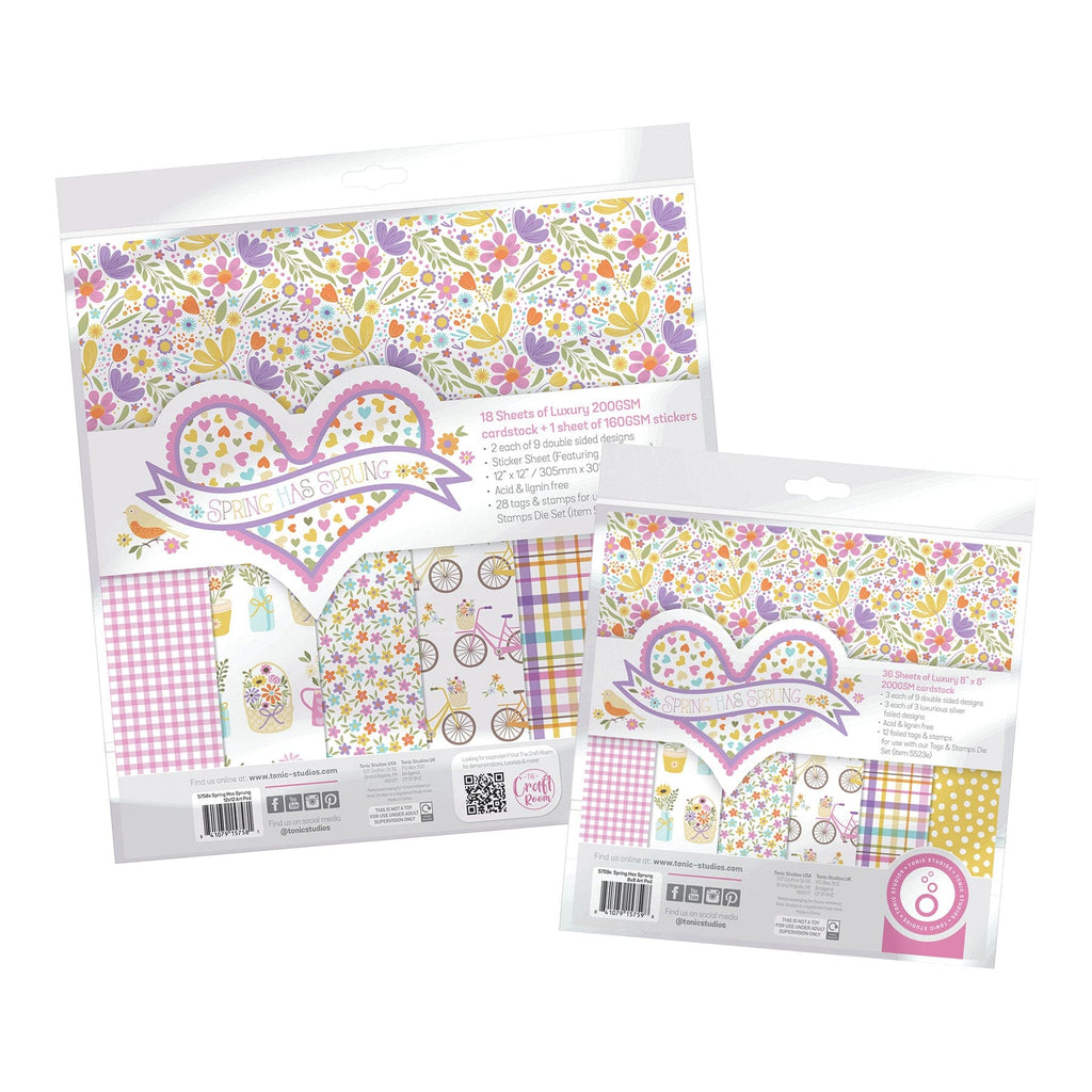 Tonic Studios Bundle Spring Has Sprung Patterned Paper Collection - DB171