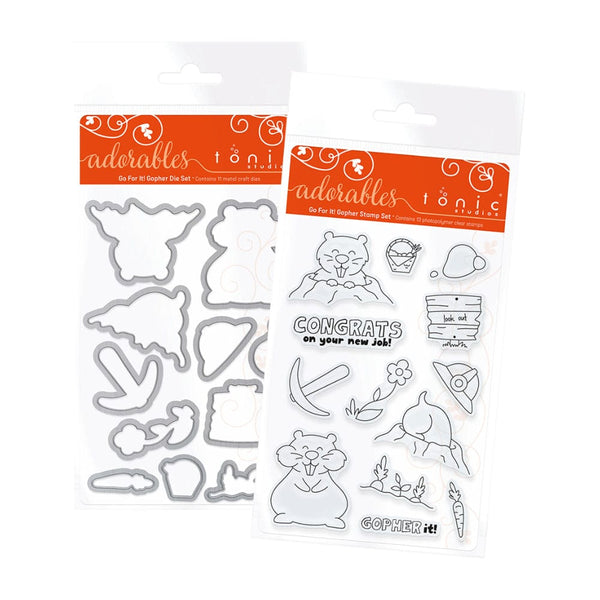 Tonic Studios Bundle Tonic Studios - Go For It Gopher Adorables Die & Stamp Set - DB01