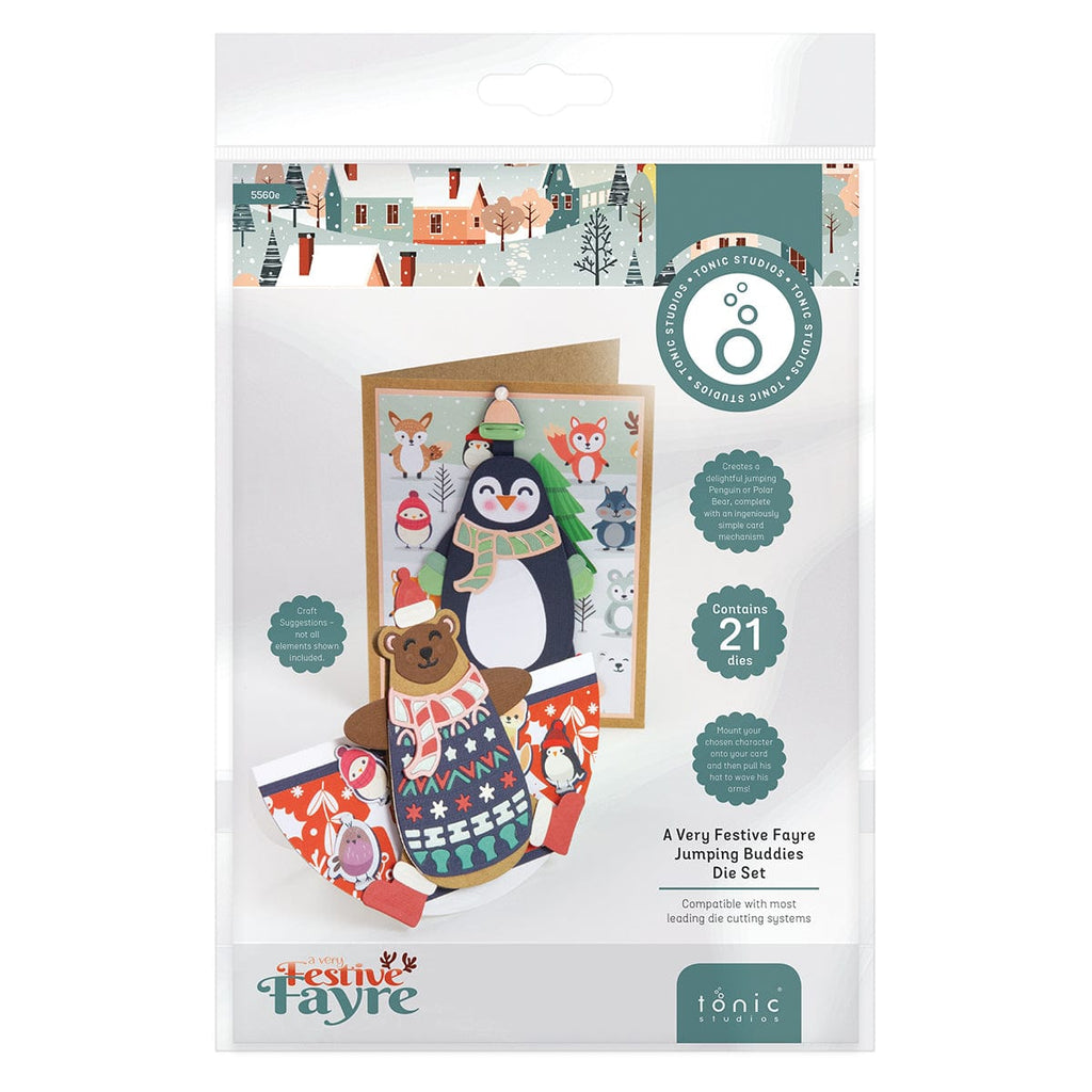 Tonic Studios Designers Choice A Very Festive Fayre Jumping Buddies Die Set - 5560e