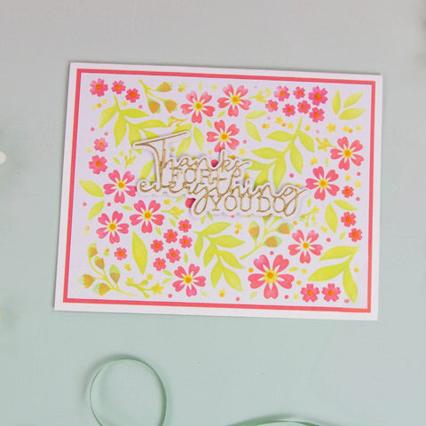 Tonic Studios Designers Choice Fancy Floral Layering Die & Stencil Set - 5450e