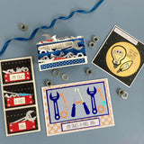 Load image into Gallery viewer, Tonic Studios Die Cutting Bulbs and Bolts - Create &amp; Make Die &amp; Stamp Set - CREATE07