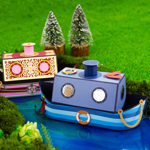 Tonic Studios Die Cutting Charming Canal Boat Gift Box - Showcase Die Set - SHOW52