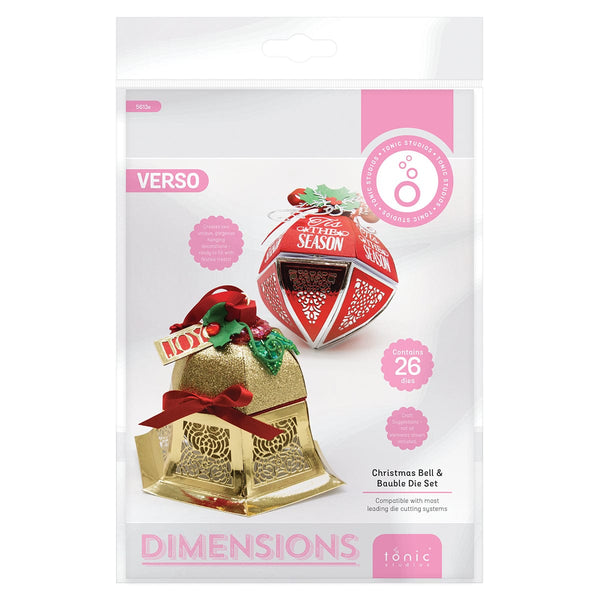 Tonic Studios Die Cutting Christmas Bell & Bauble - Die Set - 5613e