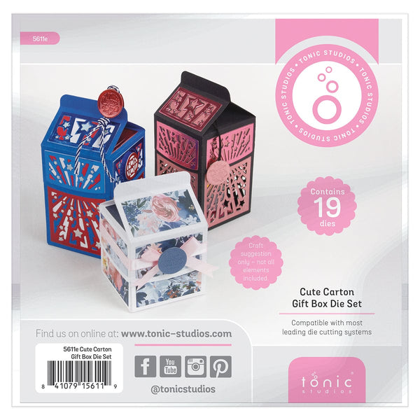 Tonic Studios Die Cutting Cute Carton Gift Box - Create & Make Die Set - CREATE14