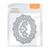 Load image into Gallery viewer, Tonic Studios Die Cutting Delicate Lattice Ovals Die Set - 4694E